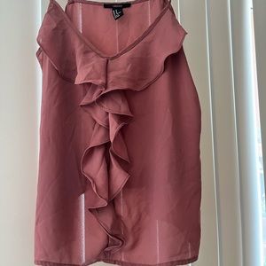 Forever 21 Pink Ruffle Blouse